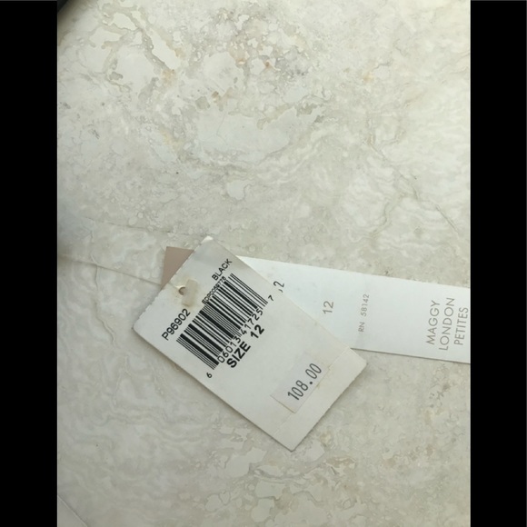 Maggy London NWT Little Black Dress Sz12p - Picture 6 of 7